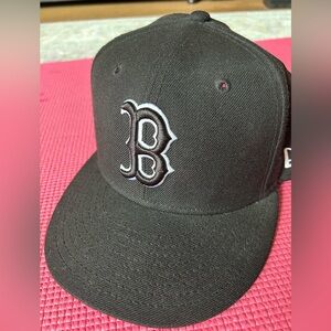 Black Red Sox Cap